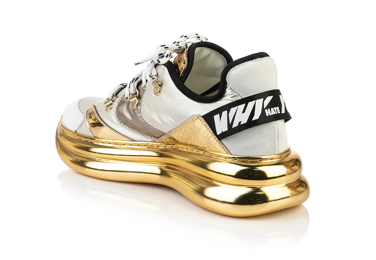 7520 Loriblu Sneakers / White - Gold