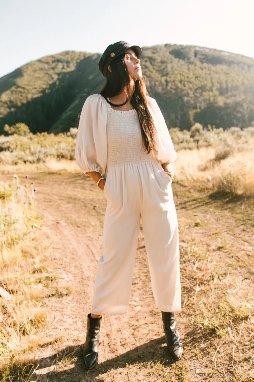 Arianna Jumpsuit in Cream - FINAL SALE