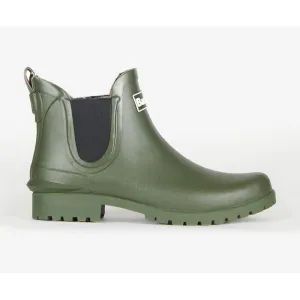 Barbour Wilton Ladies Wellington Chelsea Boot - Olive