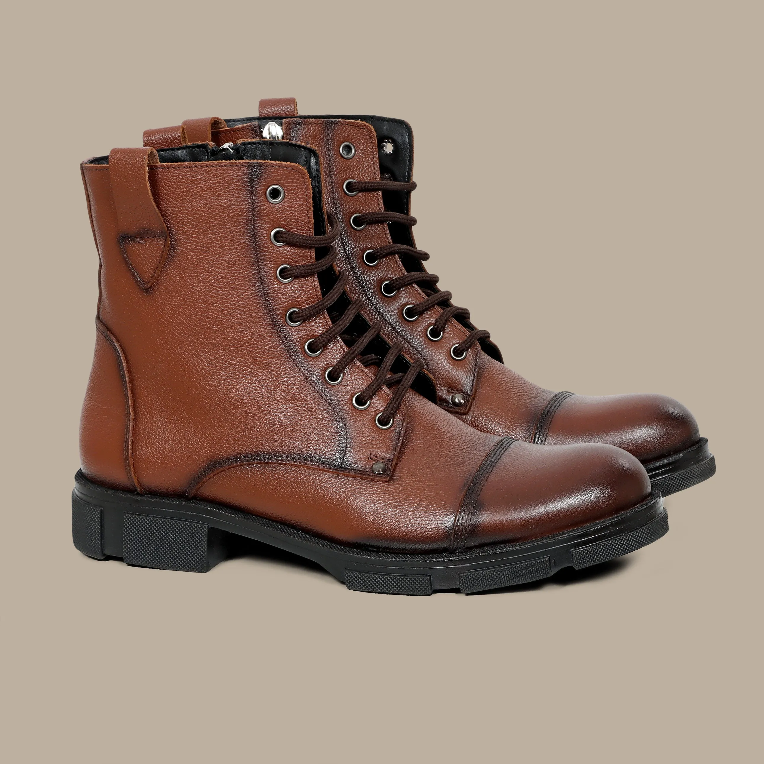 Basic Havane Lace-Up Boot