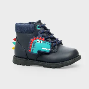 Boys Infant Dinosaur Side Zip Boots