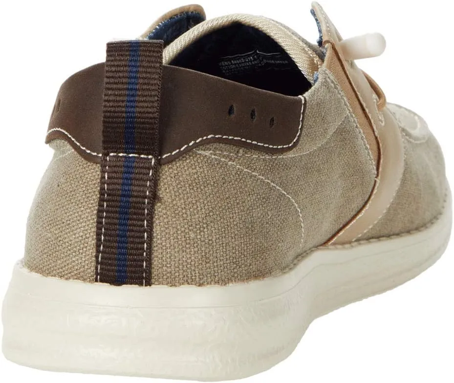 Brewski Moc Toe Slip-on with Elastic Bungee Nunn Bush Loafers, Stone