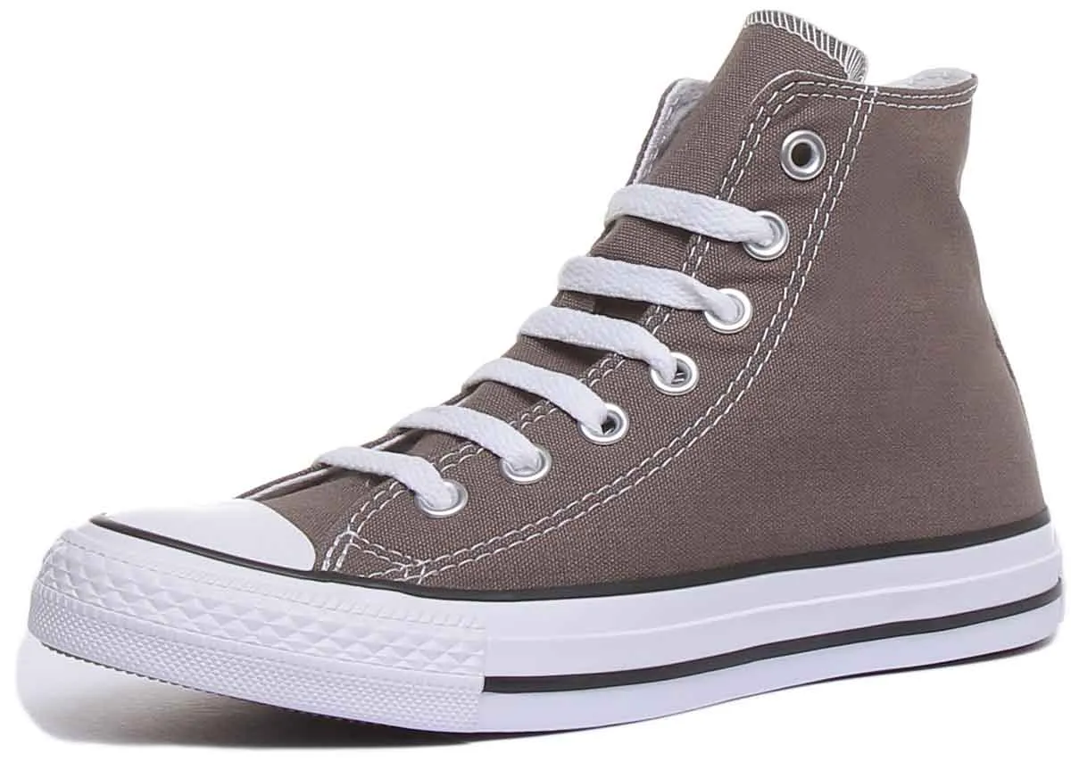 Converse All Star Hi Core Canvas Trainer In Charcoal For Women