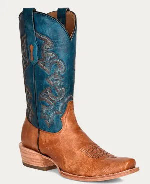 CORRAL MENS NAVY BLUE COWBOY BOOTS STYLE A4378