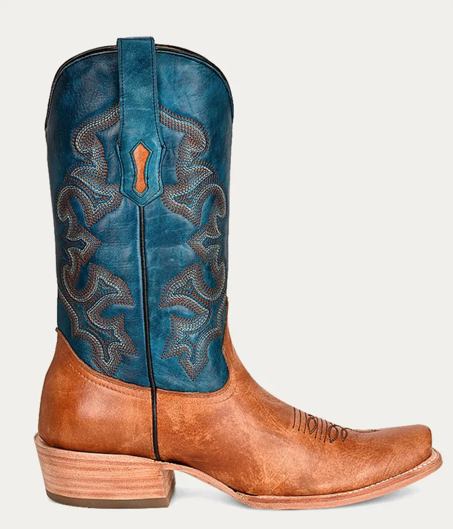 CORRAL MENS NAVY BLUE COWBOY BOOTS STYLE A4378