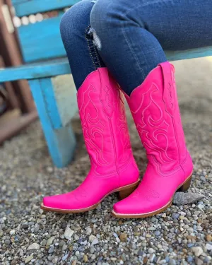 Corral Women's Fuchsia Snip Toe Cowgirl Boots Z5138