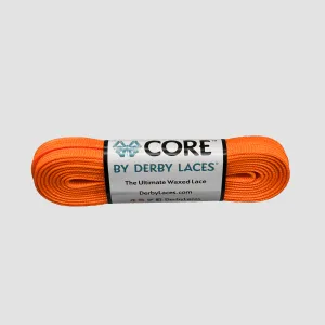 Derby Laces CORE 6mm 274cm Boot/Skate Laces Fluorescent Orange