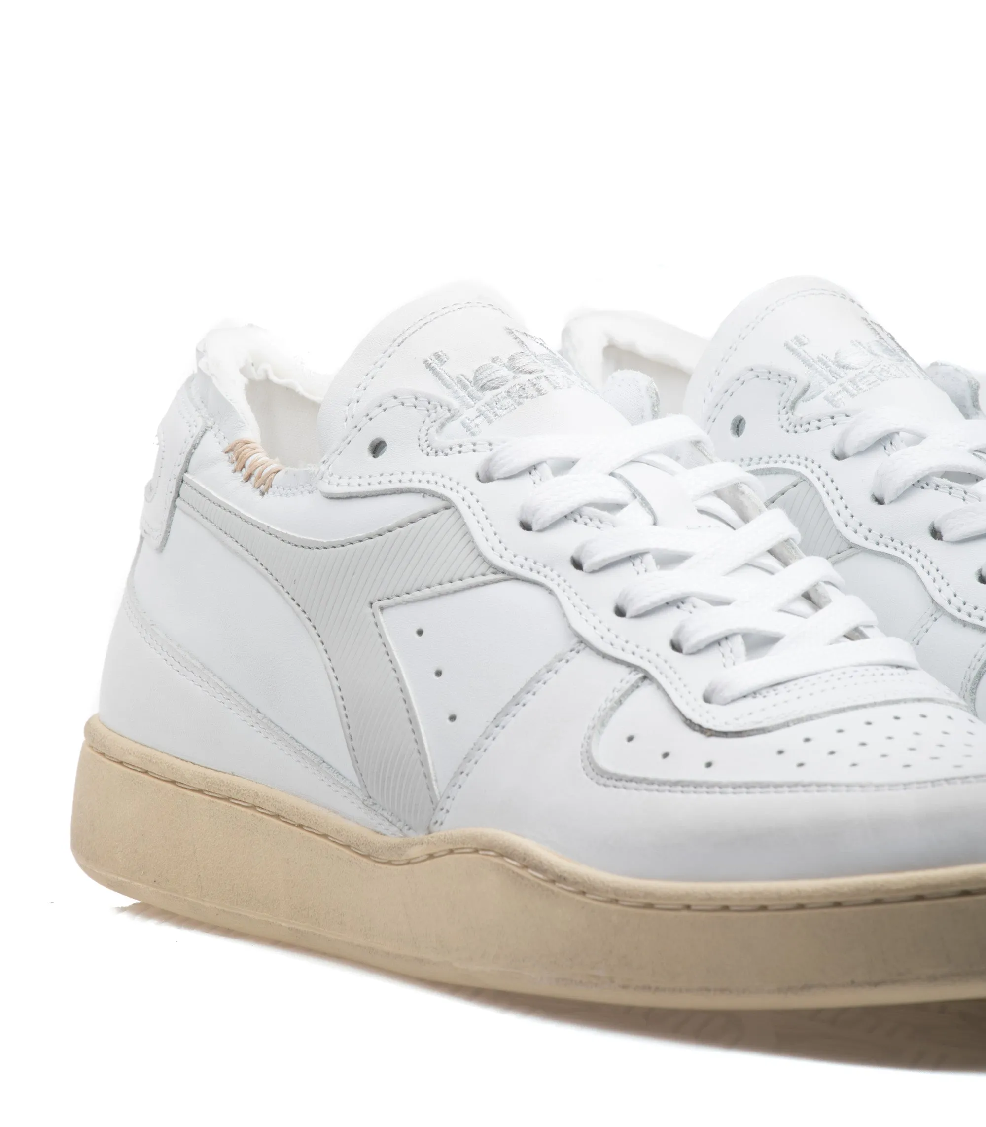 Diadora Milano Basket Row Cut Bianco Unisex