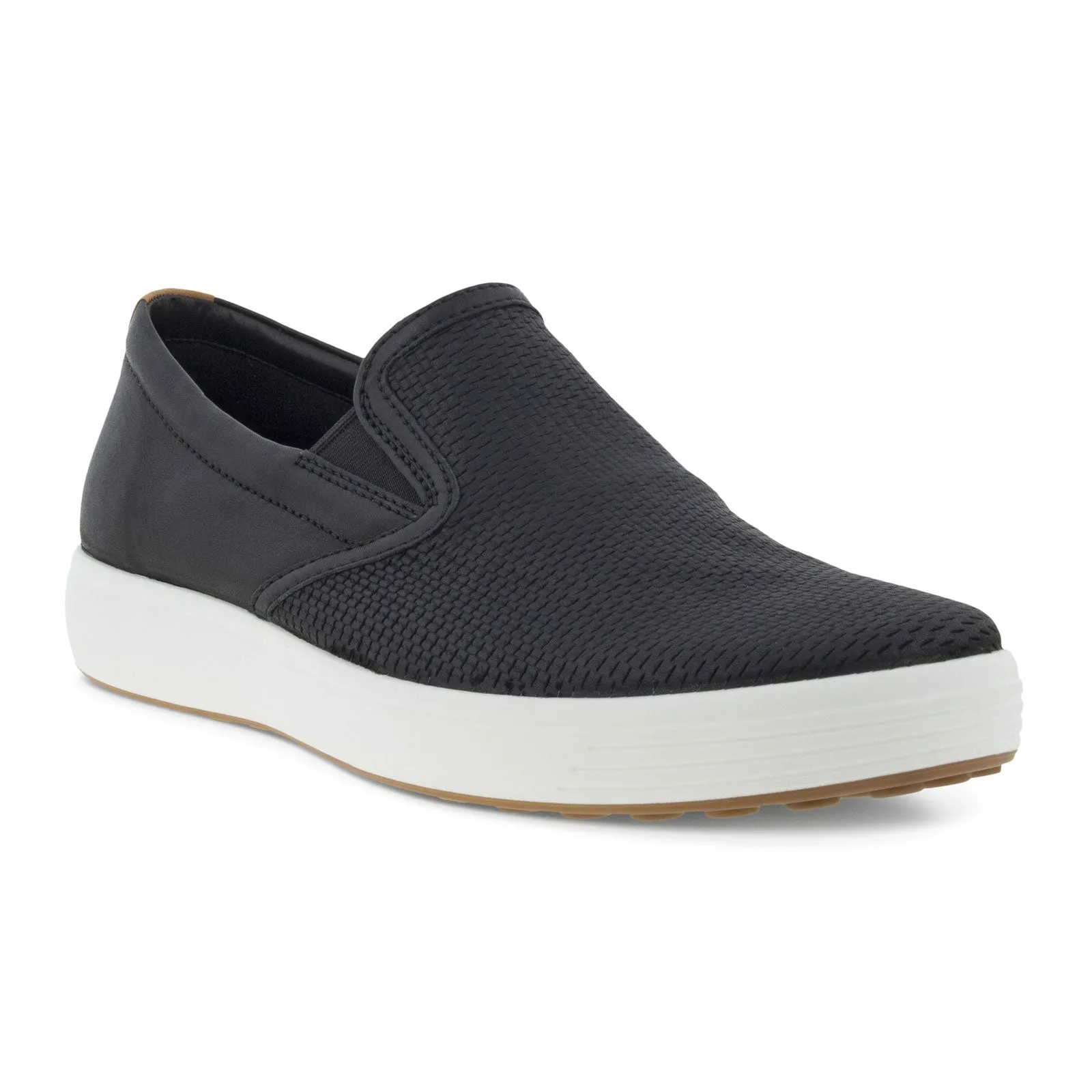 ECCO Soft 7 Slip On 2.0 (Men) - Black/Black/Lion