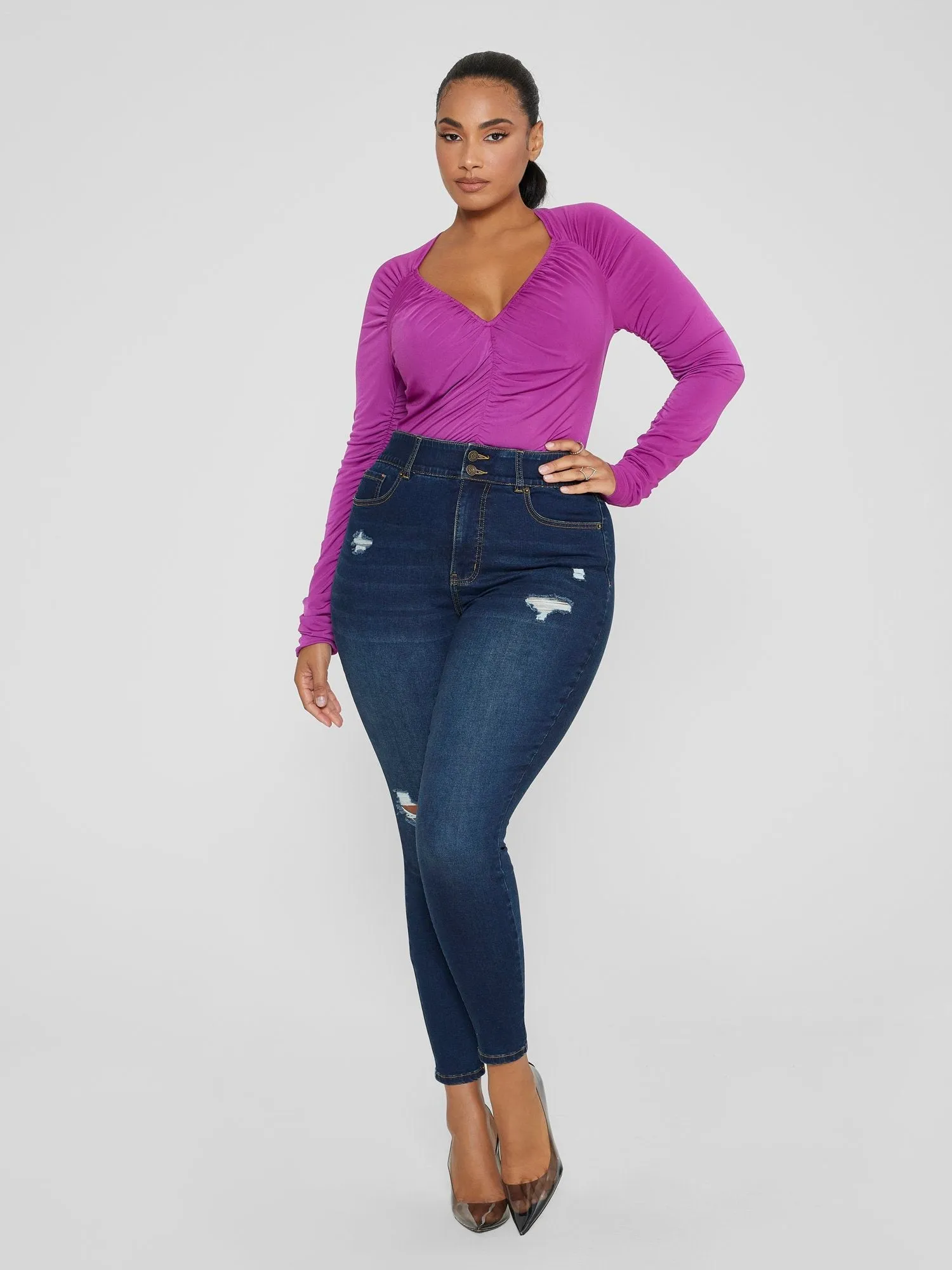 Fashion To Figure - High Rise Curvy Fit Skinny Jeans