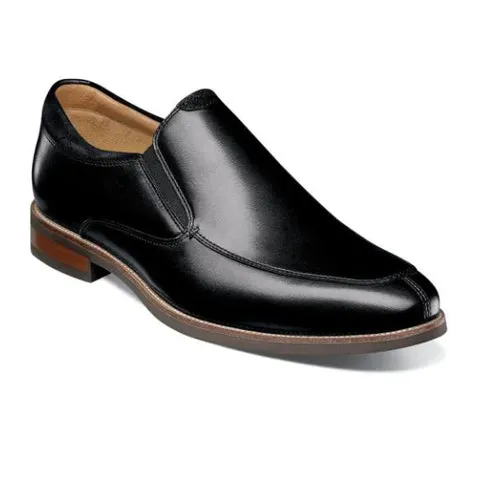 Florsheim Uptown Moc Slip On (Men) - Black Leather