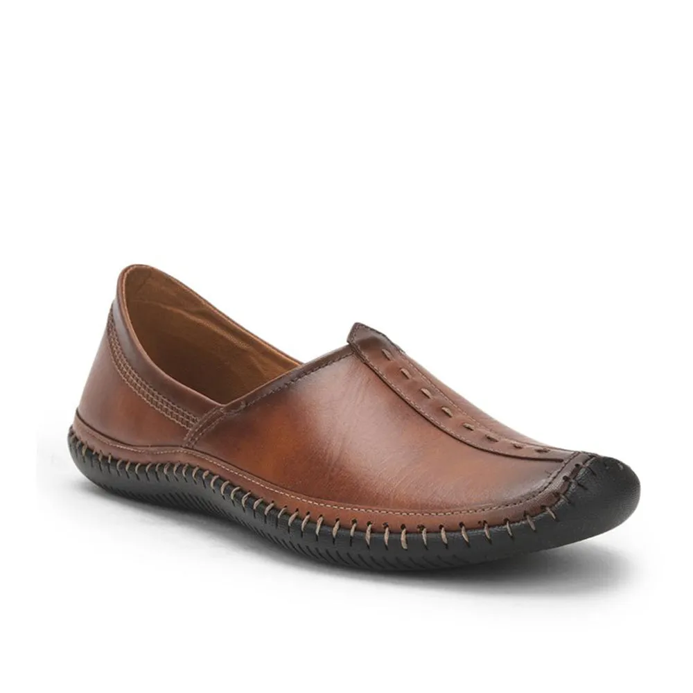 Fortune (Tan) Formal Moccasins Shoes For Men Brl-25 By Liberty