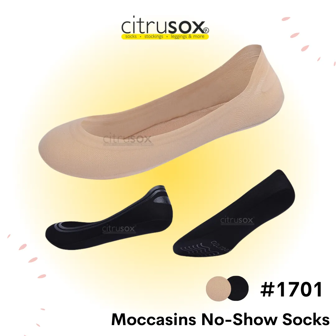 Full Non-slip No-Show Moccasins Socks