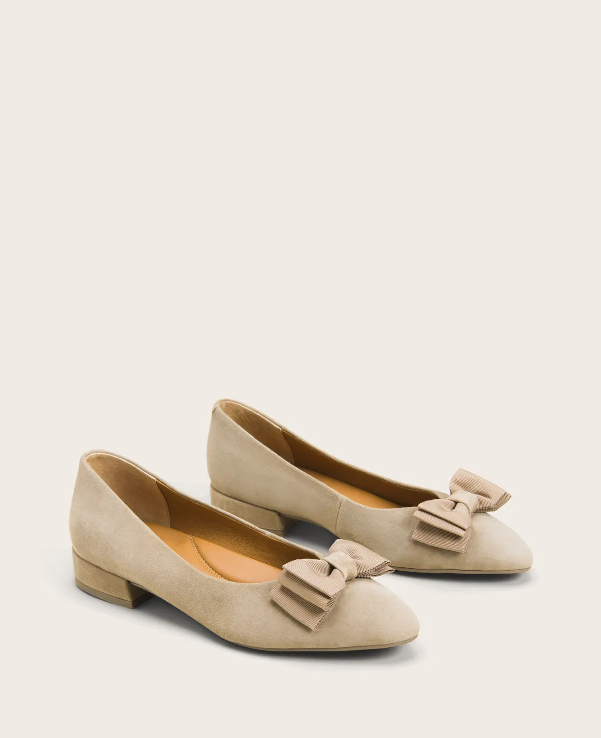 GENTLE SOULS - Atlas Suede Bow Flat