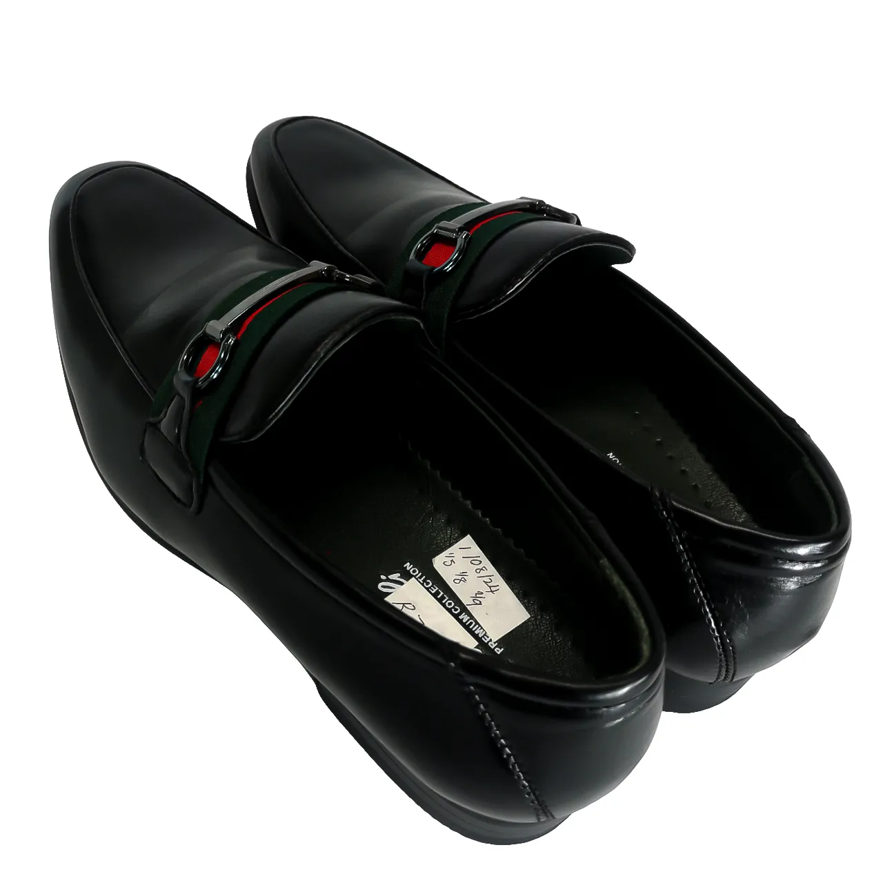 GINO PAOLI Italian Black Penny Slip On