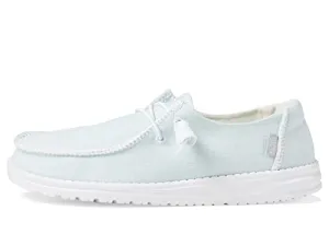 Hey Dude Women's Wendy Boho Stitch Sky Blue Size 8 | Women's Shoes | Women's Slip On Shoes | Comfortable & Light-Weight