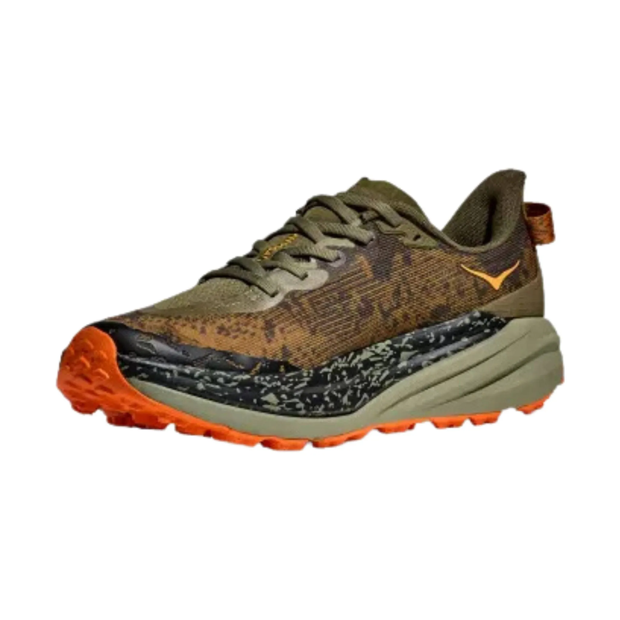 HOKA Men's Speedgoat 6 Trail Running Shoes - Antique Olive/Squash