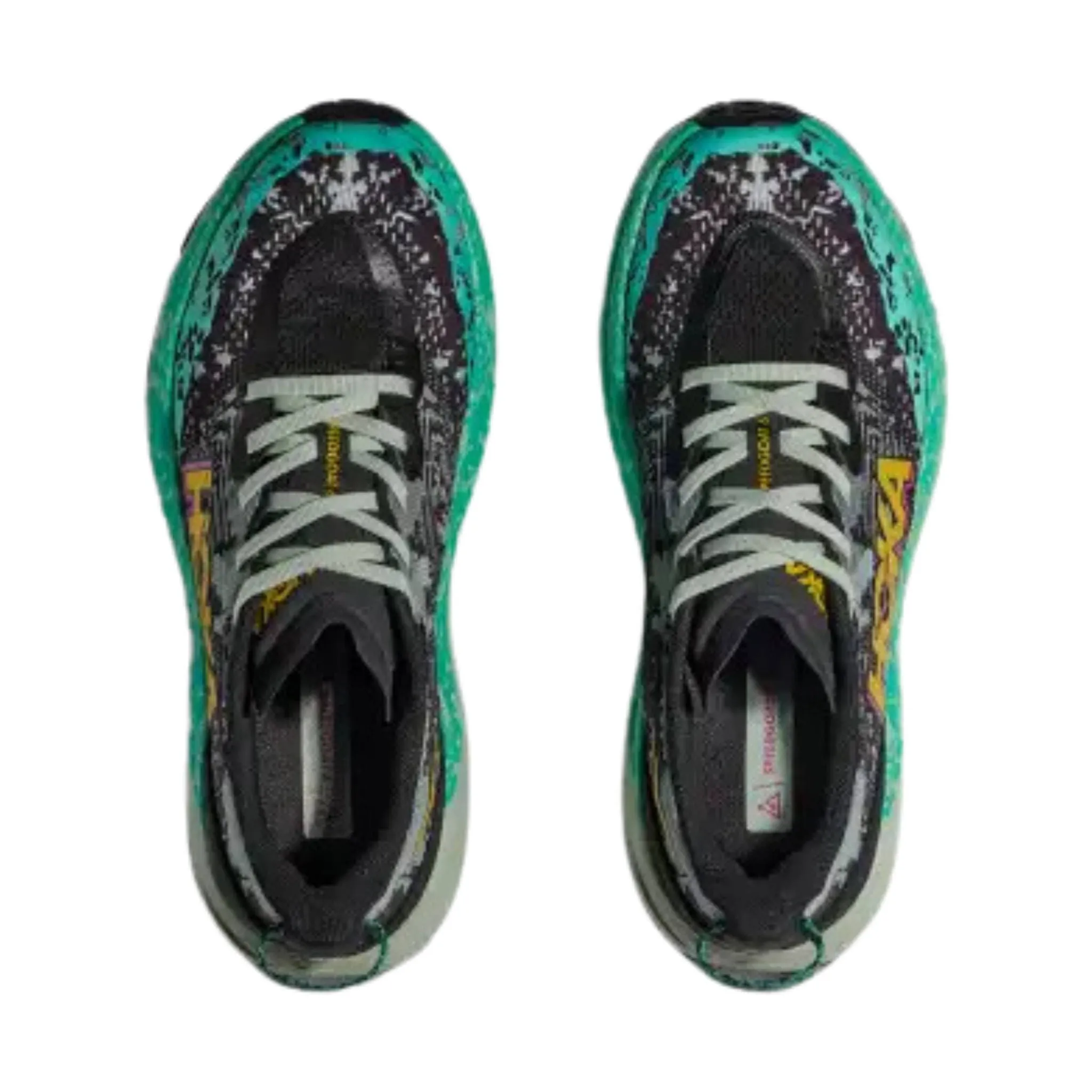 HOKA Women's Speedgoat 6 Trail Running Shoes - Black/ Aloe Vera