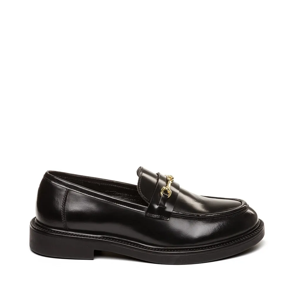 Huddles Loafer BLACK LEATHER