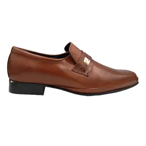 JOHN DRAKE Leather  Dark Brown Moccasin