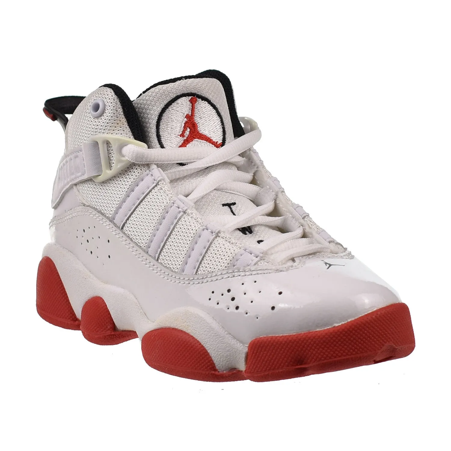 Jordan 6 Rings (PS) Little Kid's Shoes White-University Red-Black