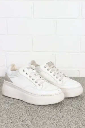 LABUCQ LB Tour Club Leather & Suede Platform Sneakers (38)