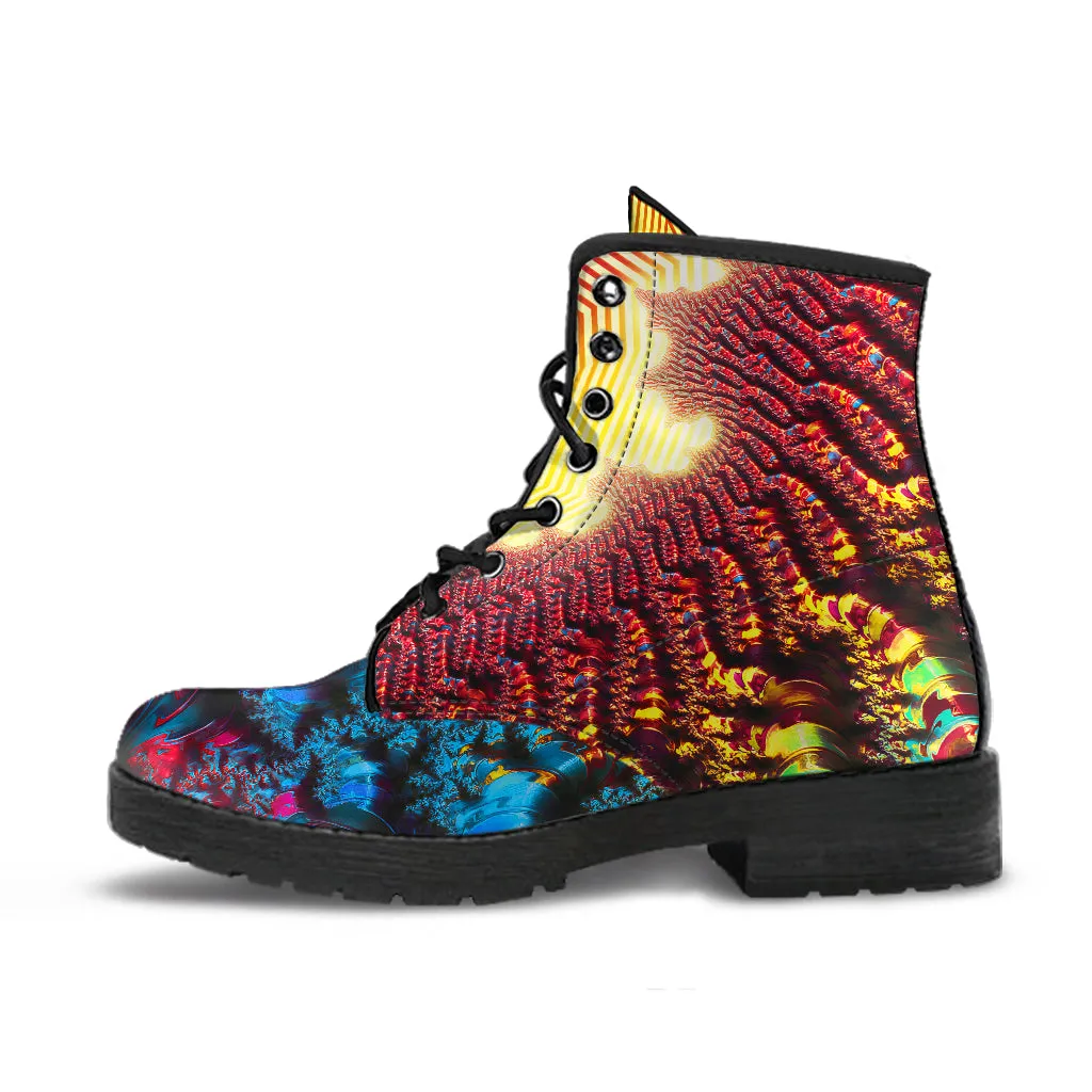 Mandelbrot Buddha: Fractal Meditation | Leather Boots | Makroverset