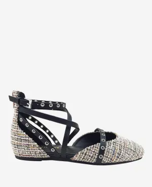 Mason Strappy Stud Flat