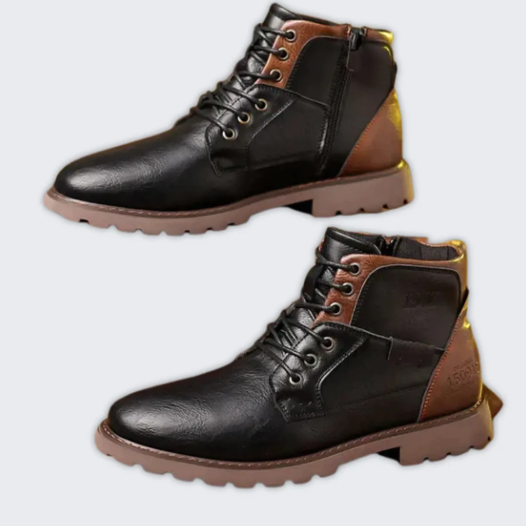 Men's Rugged Jethro All-Season Leather Boots - Stylish & Durable