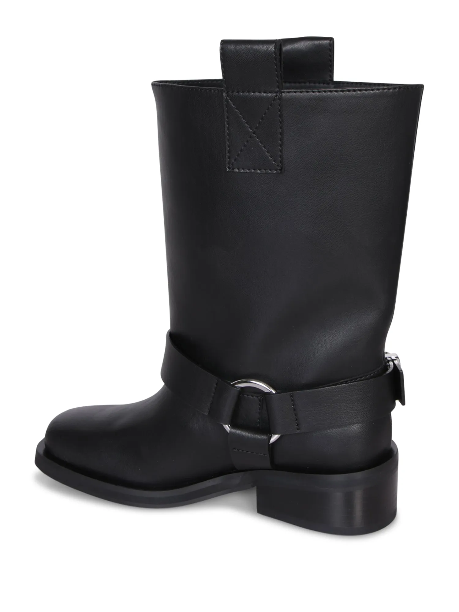 Mid Biker Boots in Black