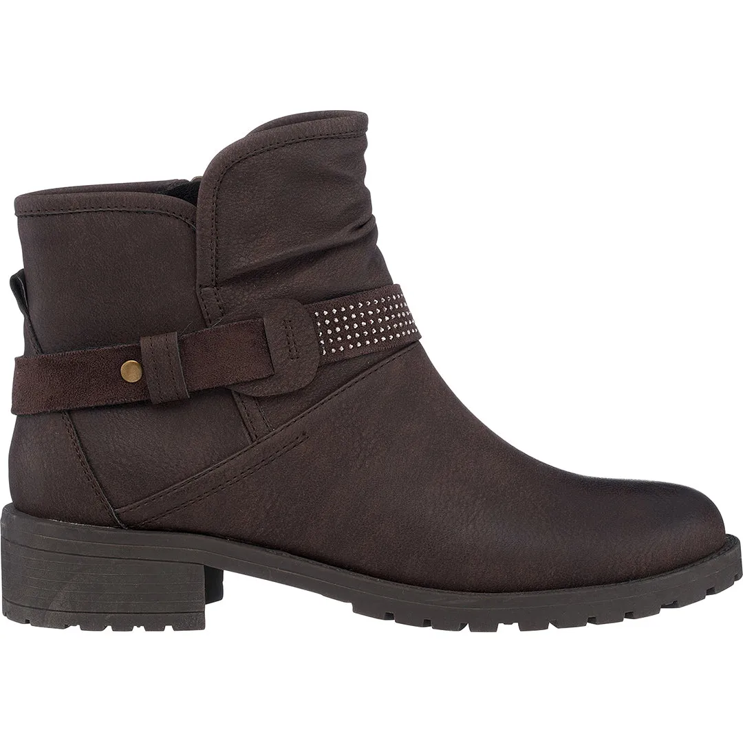 Moto Brown Ankle Bootie