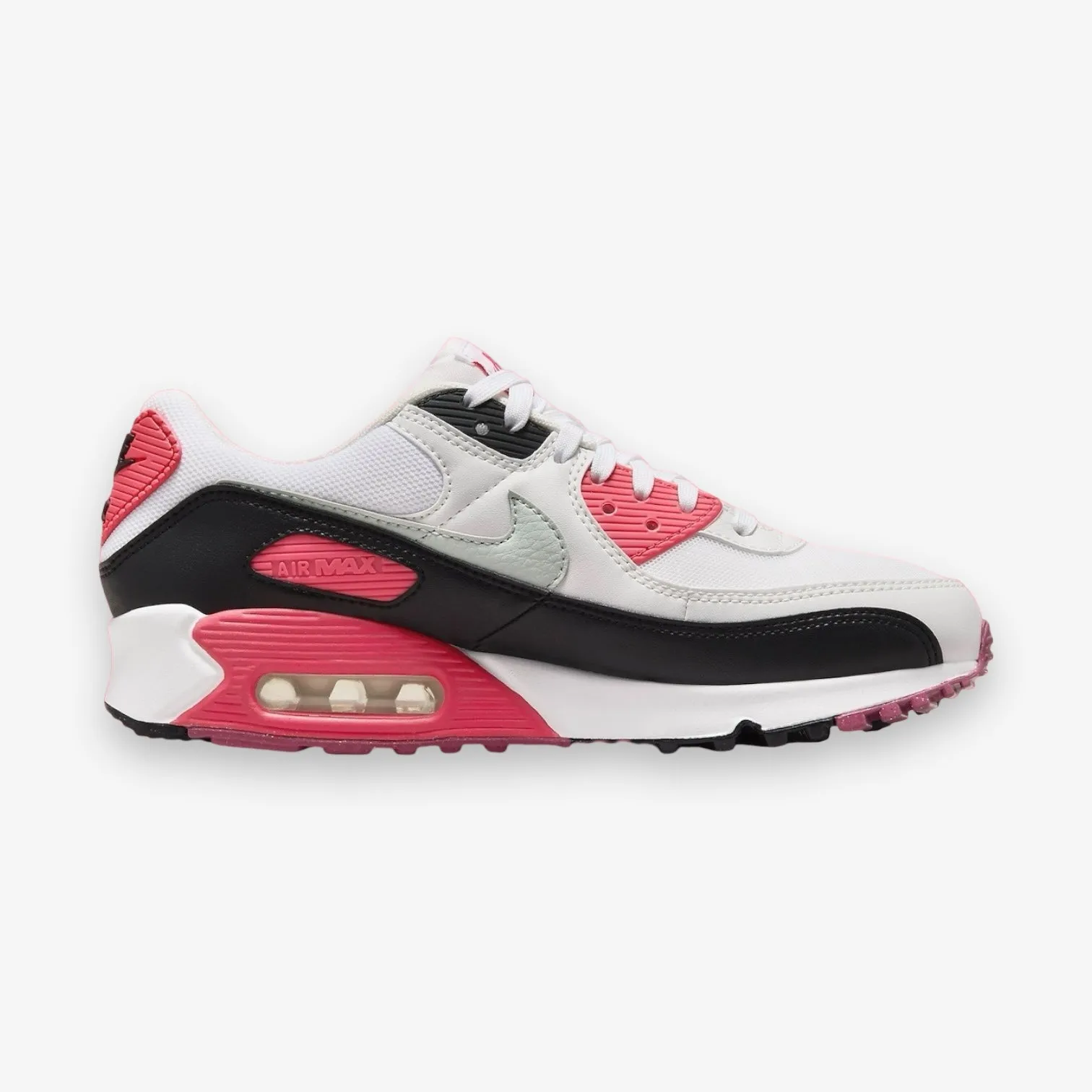 Nike Women's Air Max 90 White Light Silver Aster Pink DH8010-105