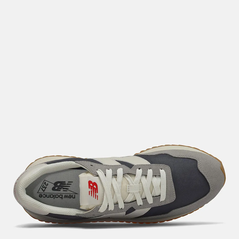 Scarpe Uomo NEW BALANCE Sneakers 237 in Suede e Nylon colore Marblehead Grey