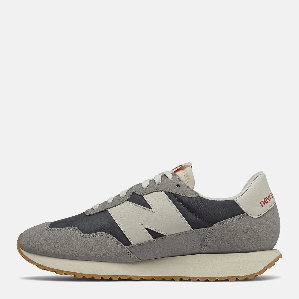 Scarpe Uomo NEW BALANCE Sneakers 237 in Suede e Nylon colore Marblehead Grey