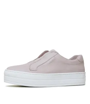 Shia Dusty Pink Leather Sneakers