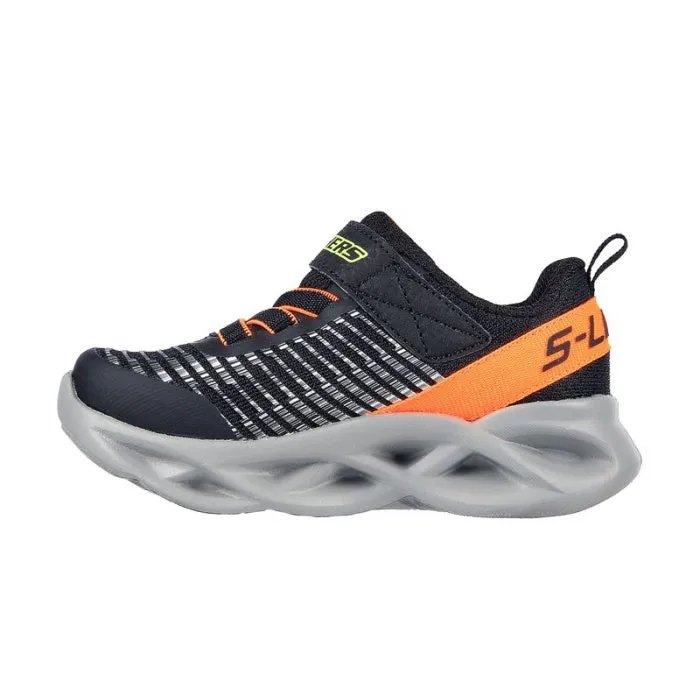 Skechers Toddlers S Light Twisty Brights Novlo Black Orange