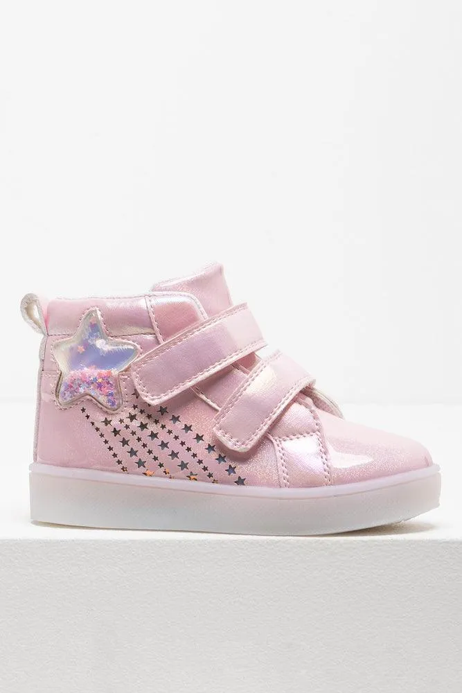 Star Light High Top Sneaker Pink