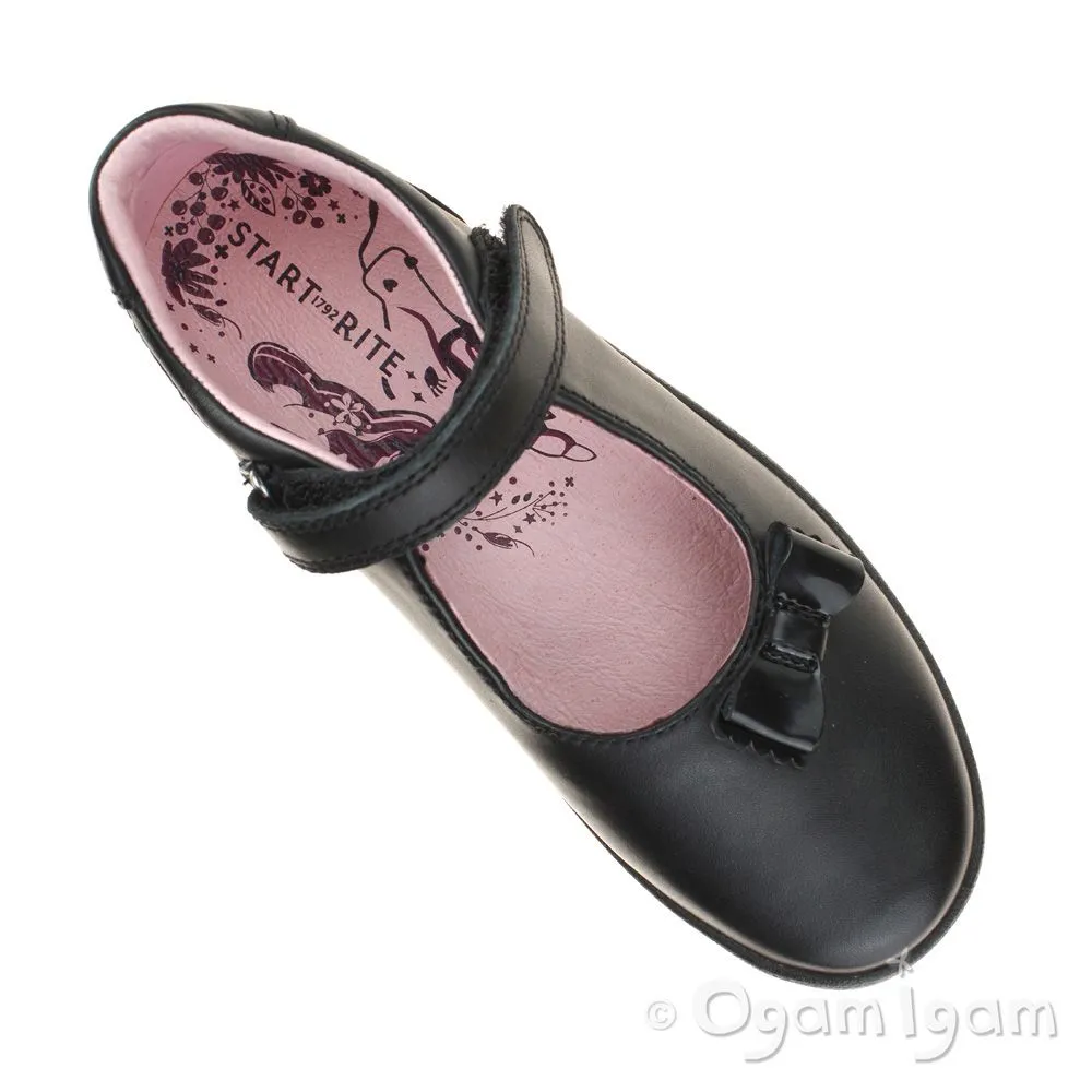 Start-rite Giggle Girls Black School Shoe