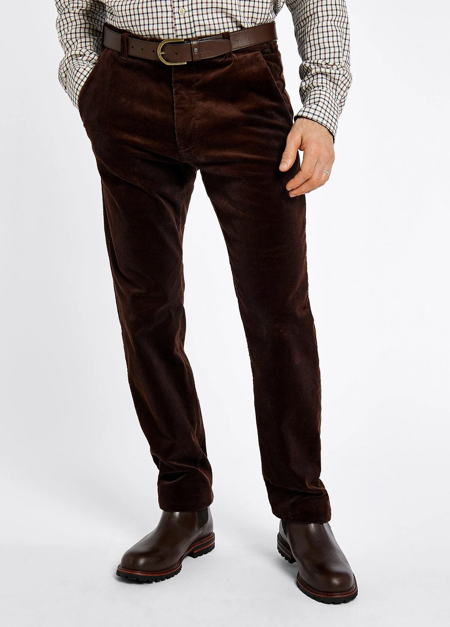 Stride Men's Corduroy Trousers 32in inseam - Brown