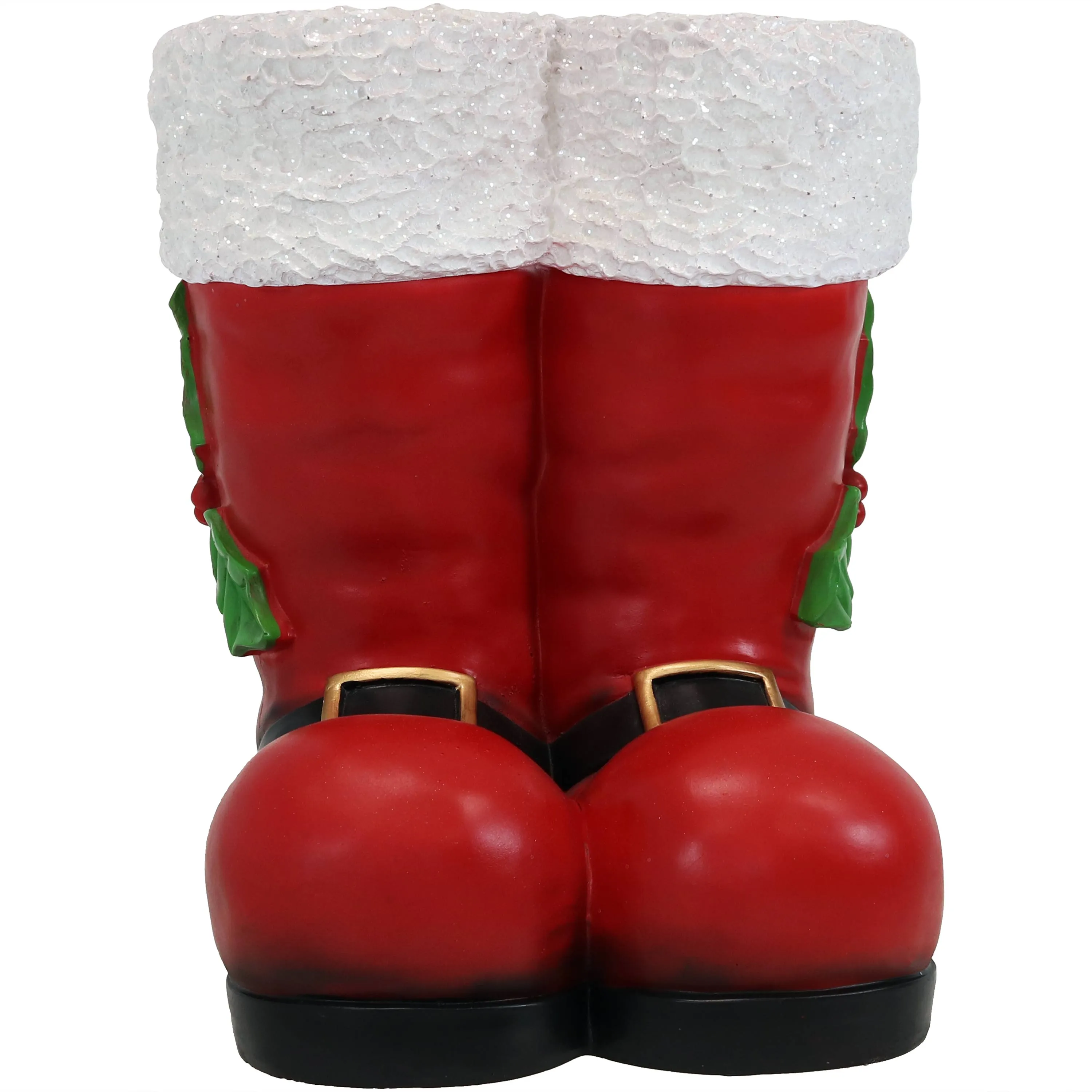 Sunnydaze Santa Boots Statue Christmas Decor - 13"