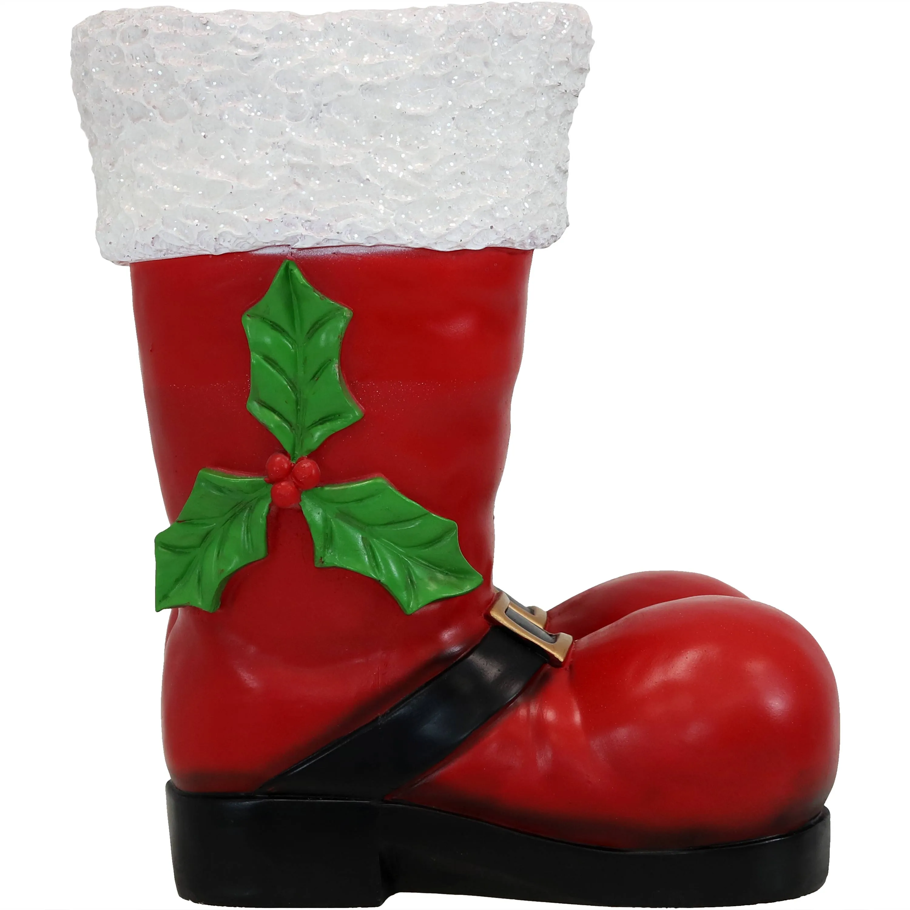 Sunnydaze Santa Boots Statue Christmas Decor - 13"