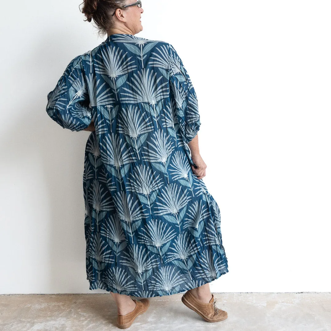 The Wanderer Tunic Dress - Indigo Echo