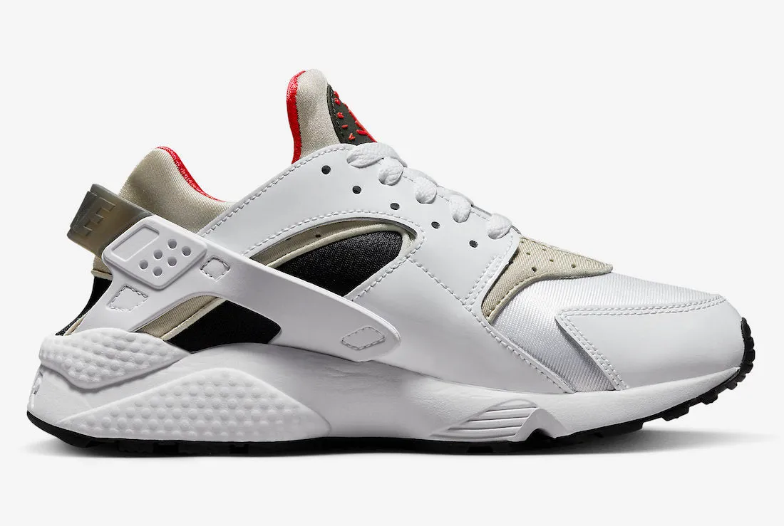 Women's Nike Air Huarache White Black Light Iron Ore DV6018-100